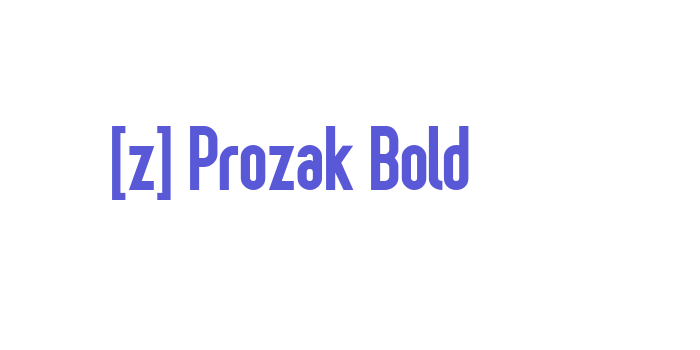 [z] Prozak Bold Font Download